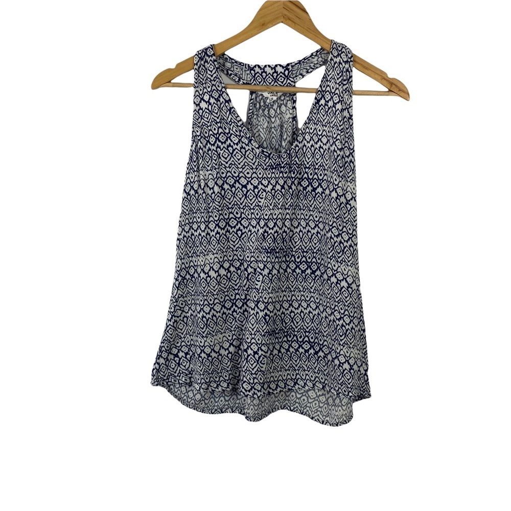 Jack by BB Dakota Sleeveless Top Blue & White Size S
